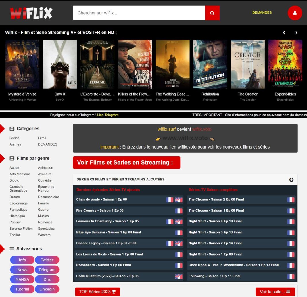 Wiflix Nouvelle Adresse 2025 Pourquoi ce site est illégal et dangereux