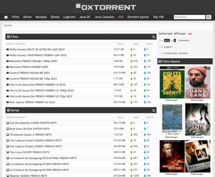 nouvelle adresse oxtorrent 2024