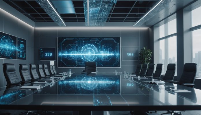 Illustration symbolisant la gouvernance de l'intelligence artificielle dans les entreprises technologiques