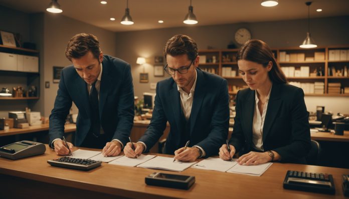 Couple travaillant ensemble dans une entreprise familiale, statut de conjoint collaborateur