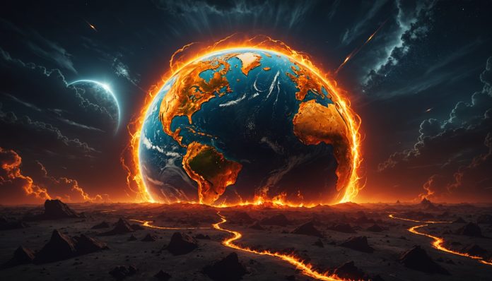 Illustration du réchauffement climatique mondial